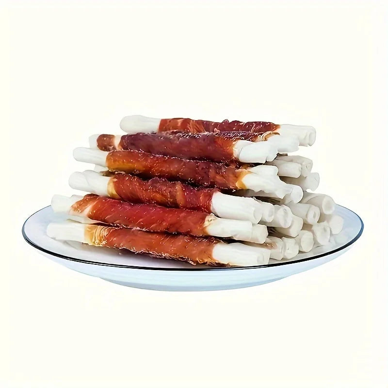 Duck Wrapped Rawhide Sticks, Dog Treats For Small, Medium, & Large Dog