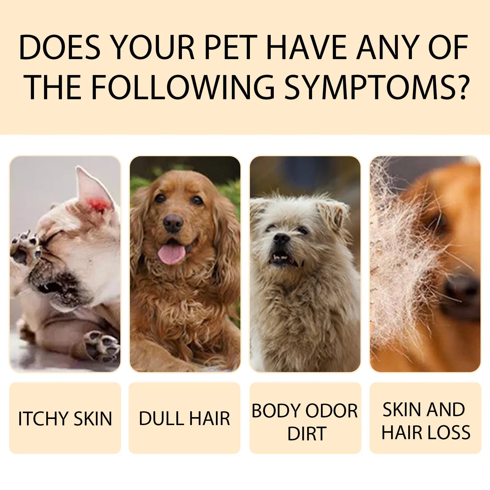 Pet Wash Shampoo Dogs Hair Soften Dirts Mites Removal Flea Killer Dog Shampoo
