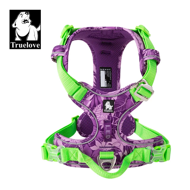 Truelove Pet Explosion-proof Dog Harness Camouflage Reflective Version