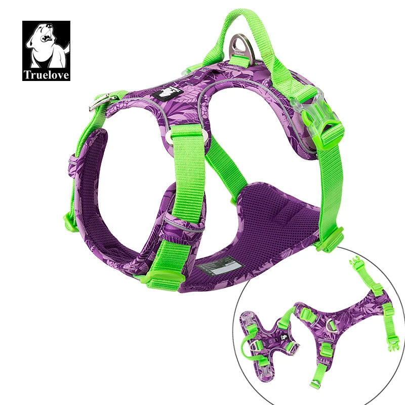 Truelove Pet Explosion-proof Dog Harness Camouflage Reflective Version