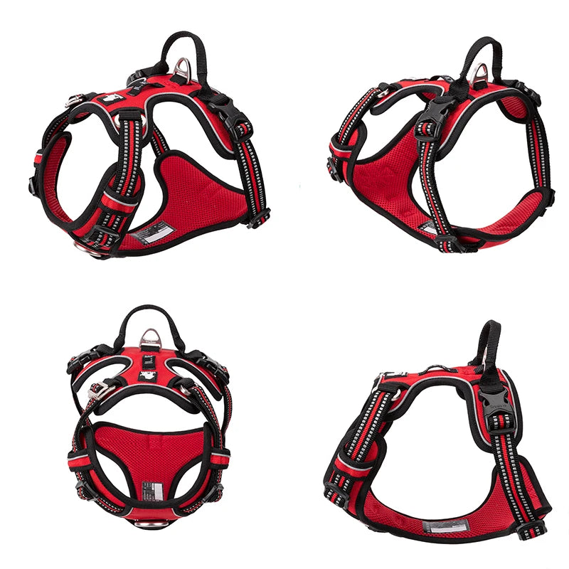 Truelove Pet Reflective Nylon Dog Harness No Pull Adjustable Dog Vest