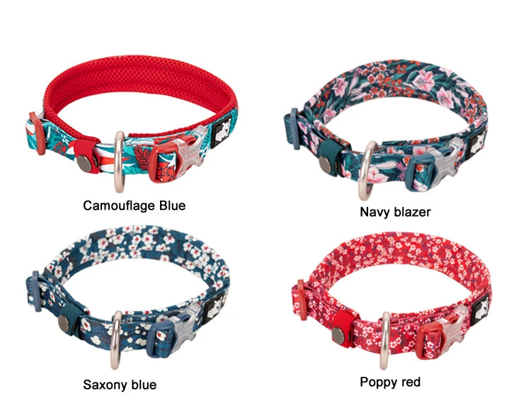 Truelove Floral Pet Collar Best Padded Comfort Cushion Dogs and Pets