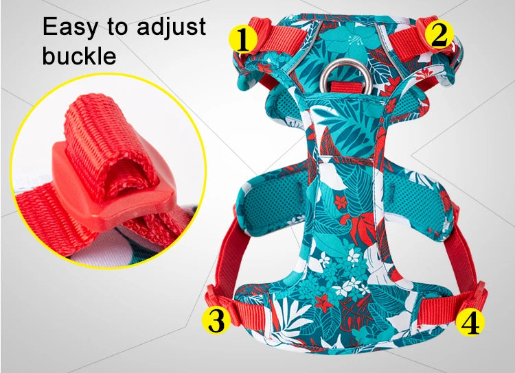 Truelove Pet Explosion-proof Dog Harness Camouflage Reflective Version