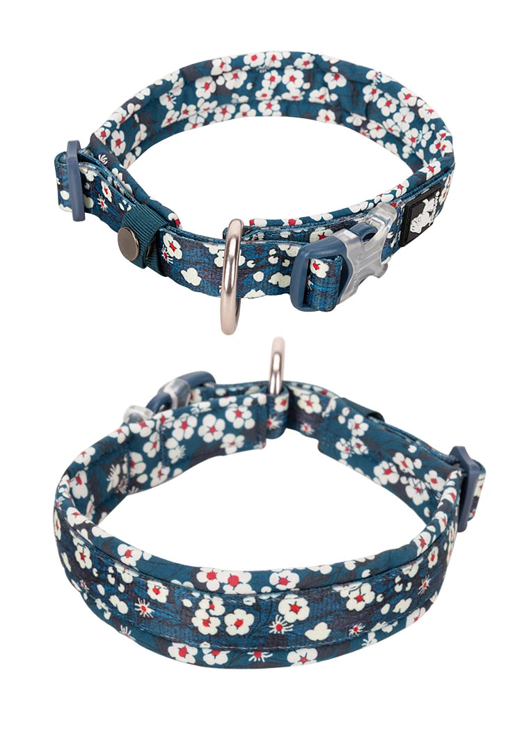 Truelove Floral Pet Collar Best Padded Comfort Cushion Dogs and Pets