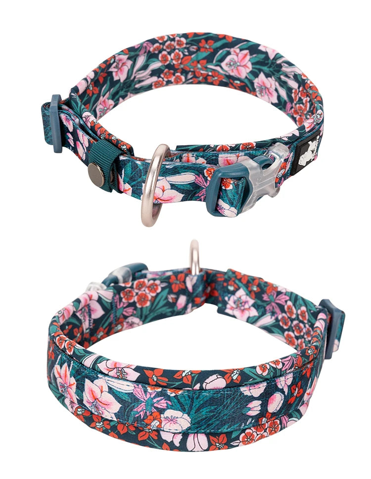 Truelove Floral Pet Collar Best Padded Comfort Cushion Dogs and Pets
