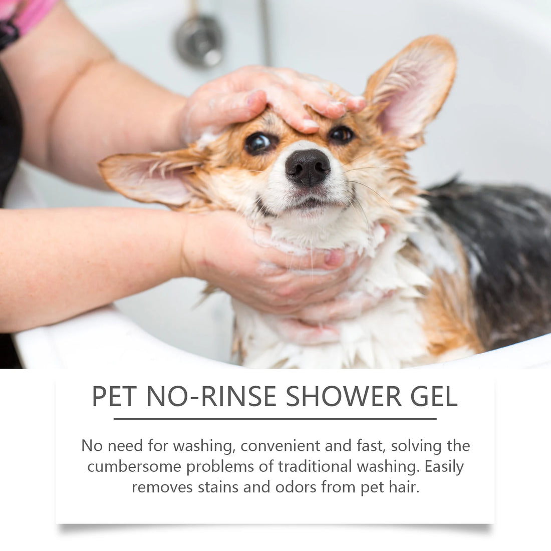 Waterless No Rinse Dry Shampoo For Cat Dog Animal Grooming Pet Cleaning