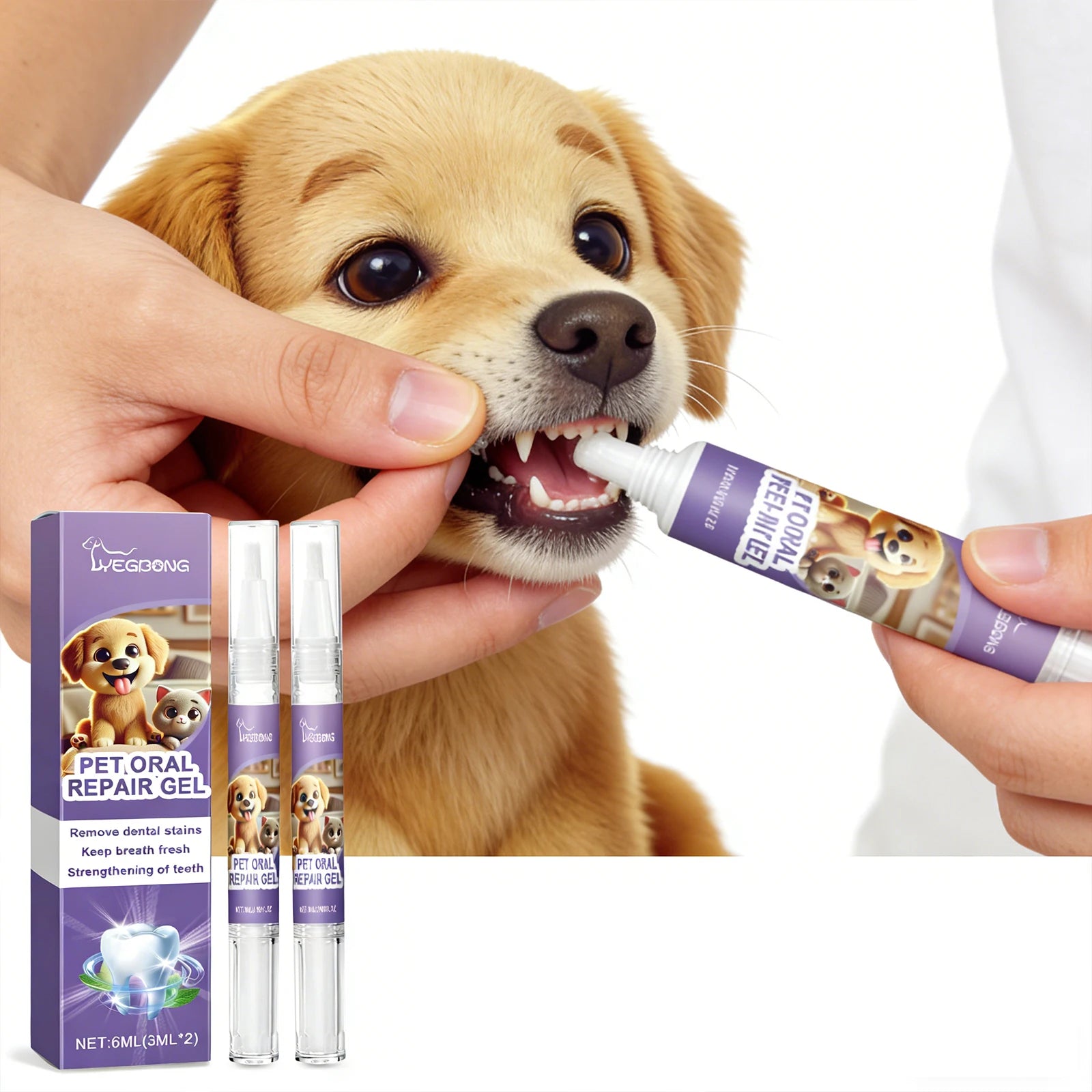 Pet Oral Repair Gel Effectively Removing Dental Relieve Tooth Sensitivity Pet Gel