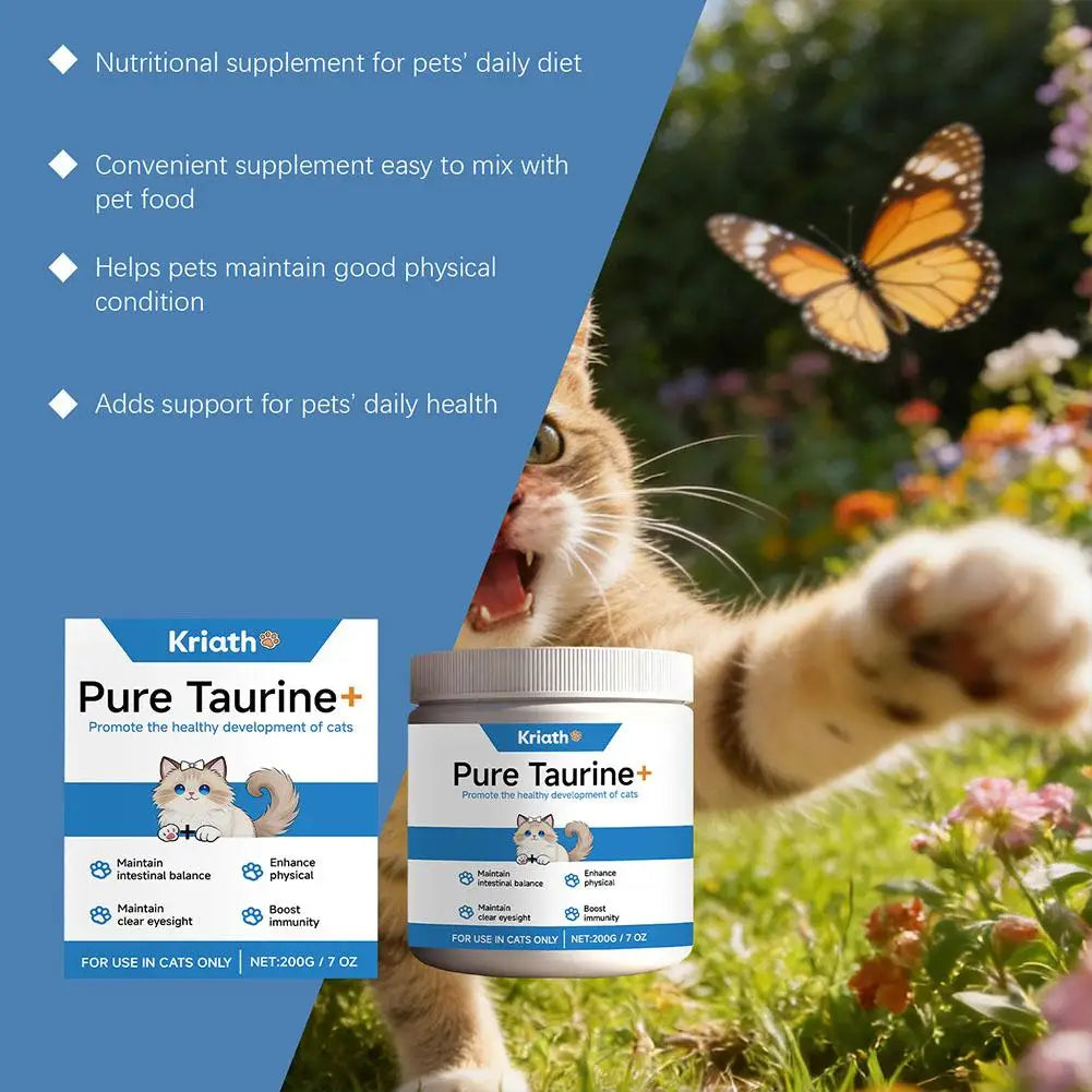 Cats Taurine Powder Supporting Heart Health 200g High Purity Taurine Powder