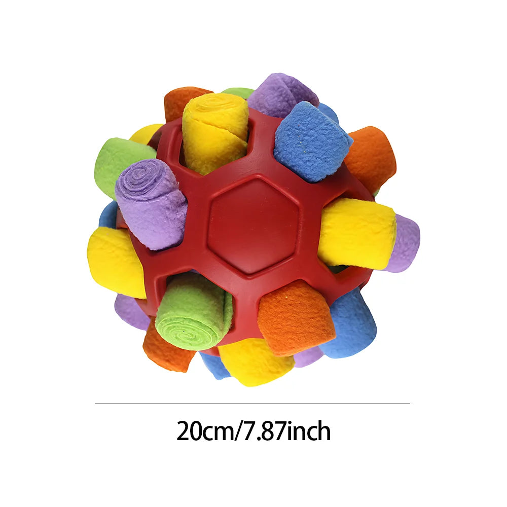 Pet Treat Dispenser Ball, Dog Sniffing Ball Puzzle Ball, Bite-Resistant Feeding Toy