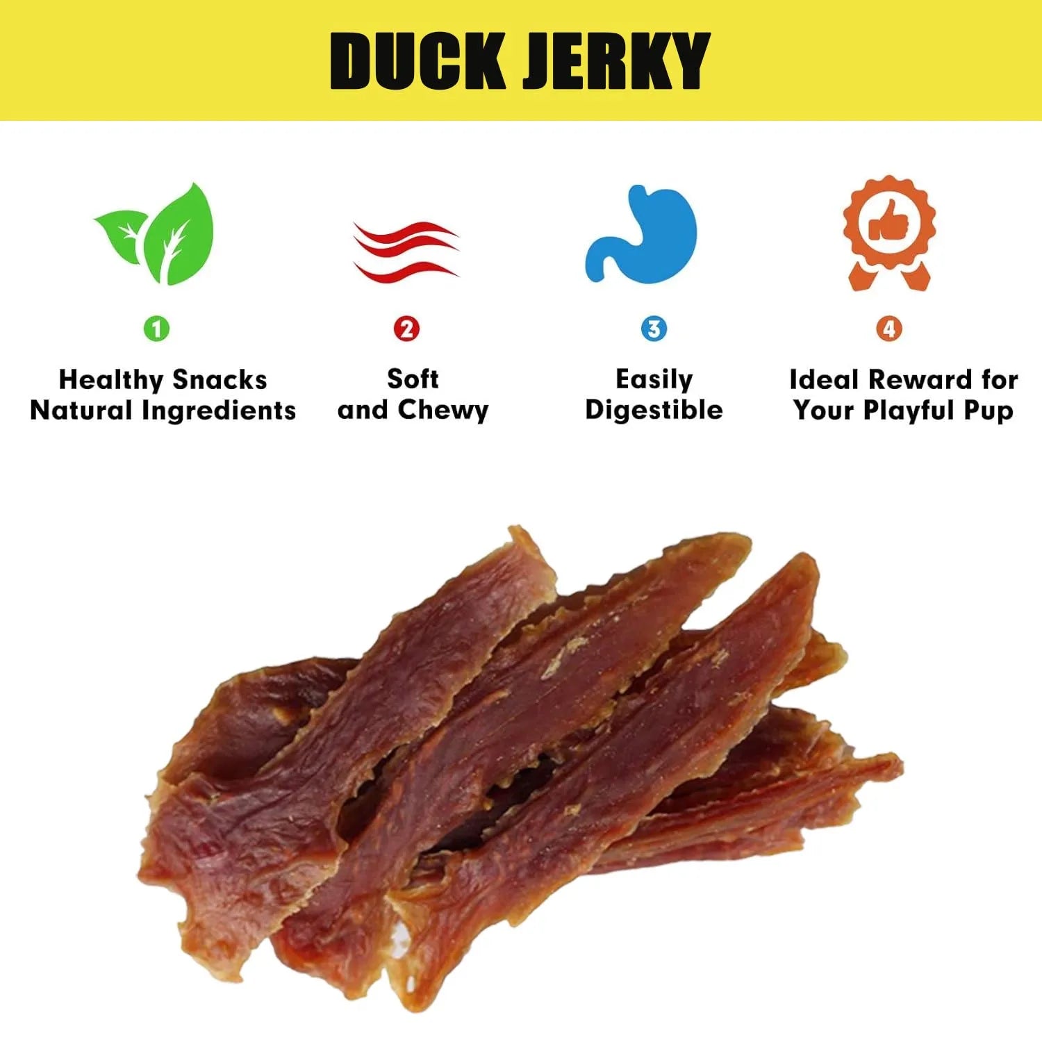 PET FOOD DUCK DRY MEAT Dog Treats  Grinding Teeth Snacks