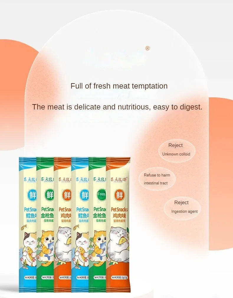 Cat Snacks Cat Wet Food Chicken Tuna Cod fish Pet Wet Food Weight gain