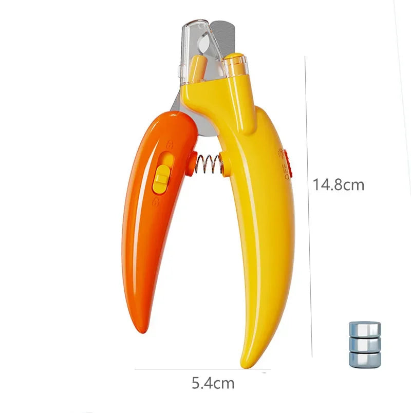 Professional Pet Nail Clippers with Led Light Pet Claw Grooming Dogs Nail