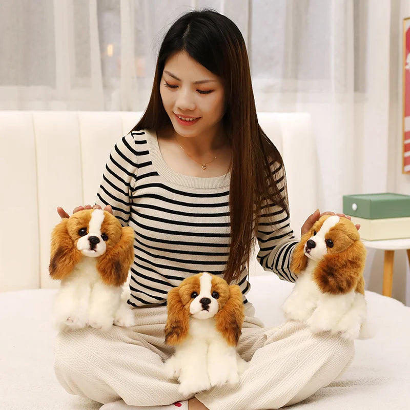 Cavalier King Charles Spaniel Dog Plush Toys Soft Stuffed Simulation Animal Pillow