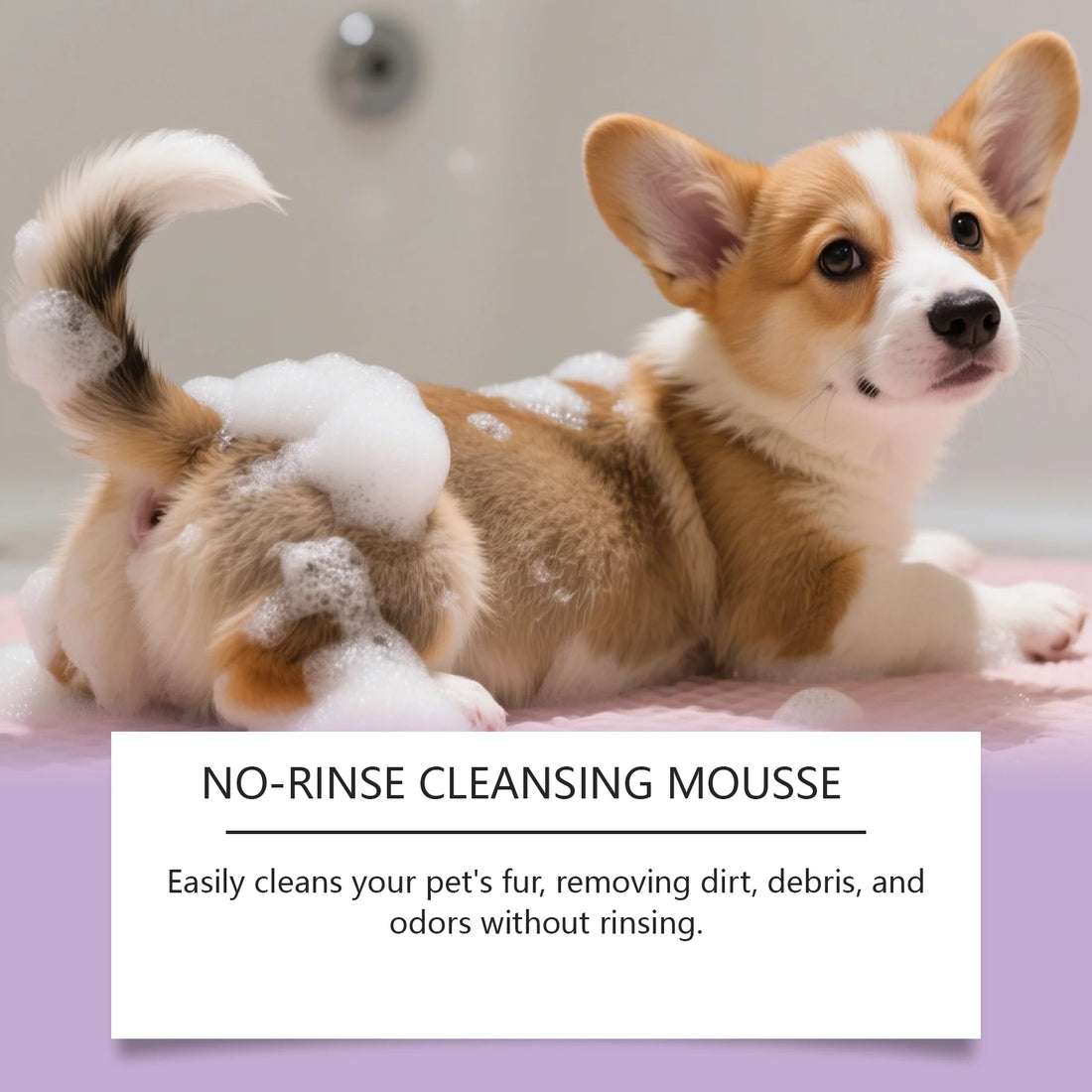 EelJoy Waterless Pet Shampoo Mousse for Dogs And Cats - No Rinse Fur Cleanser