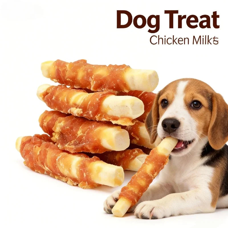 220g Chicken Flavored Milk Dog Treats Rich Dental Health Dog Biscuits