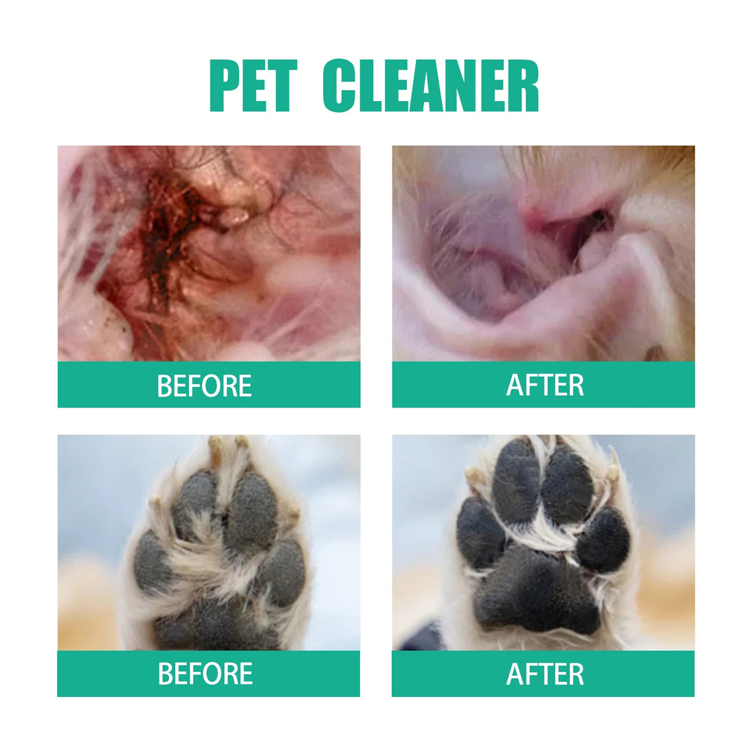 Pet Cleaning Wipes Gentle Cleaning Pet Ear Mites Ear Wax Eye Wax Paws