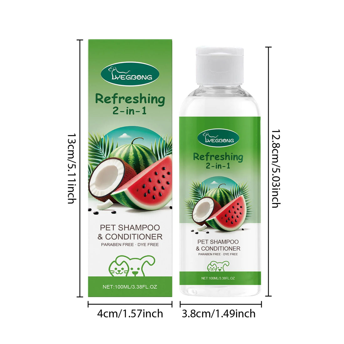 Refreshing 2-In-1 Pet Shampoo And Conditioner Itch Skin Moisturizing Dirt Gel