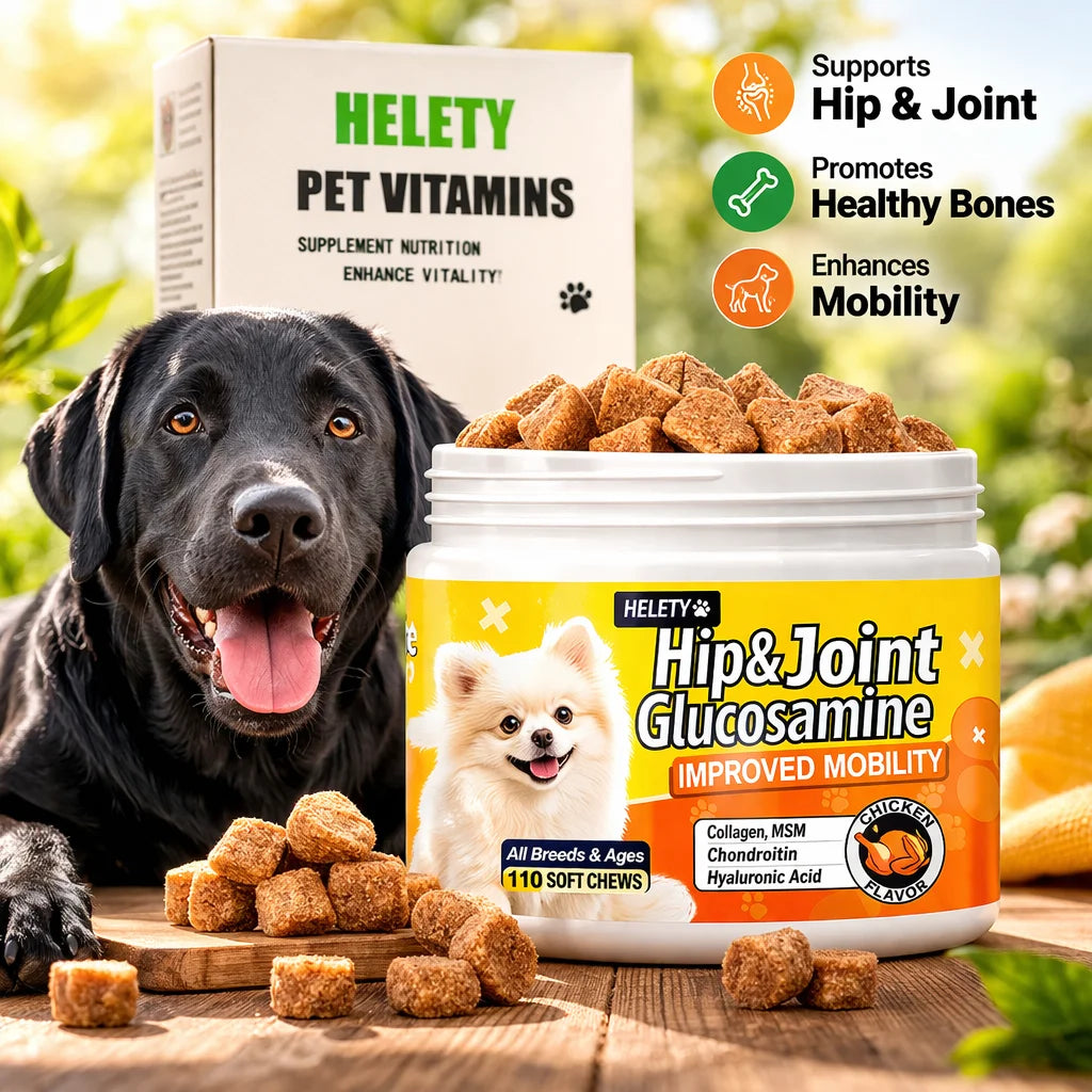 Dog Hip and Joint Supplement with Glucosamine, Chondroitin, Omega