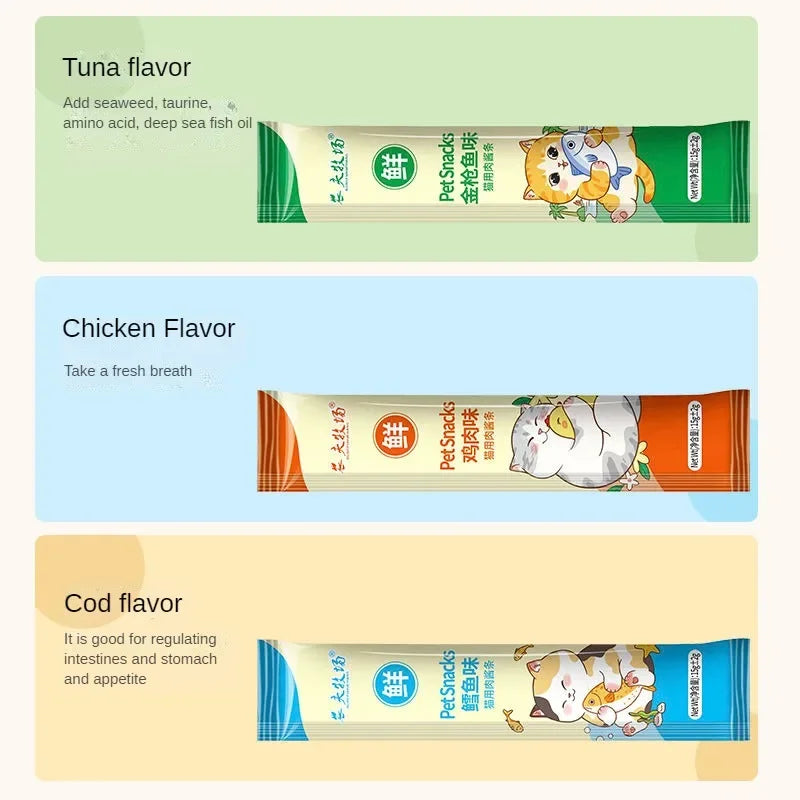 Cat Snacks Cat Wet Food Chicken Tuna Cod fish Pet Wet Food Weight gain