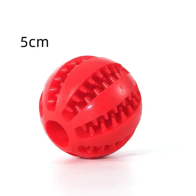 Rubber Pet Dog Toys Dog Chew Toys Tooth Cleaning Treat Ball Extra-tough Ball