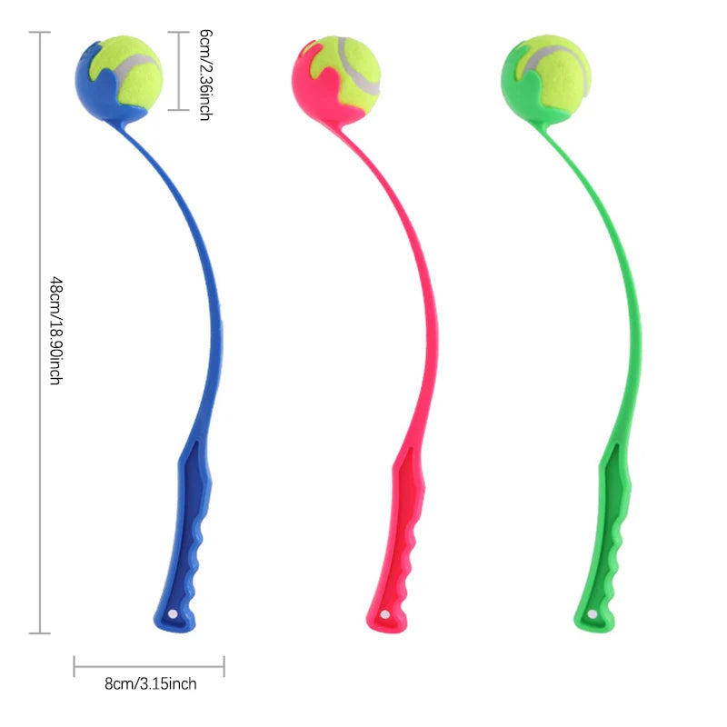 Pet Throwing Stick Toy Interactive Ball for Dogs Cats Training Fetch Game