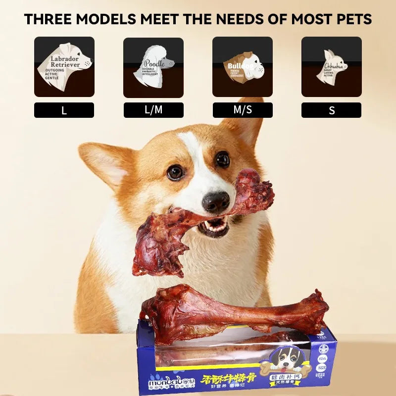 Pet Dog Snacks Crispy Beef Stick Bone Large Size Grinding Teeth Snacks