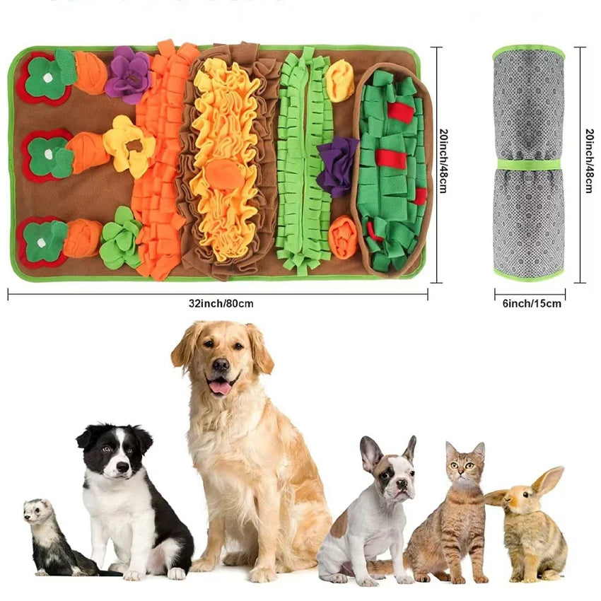 Pet Sniffing Mat Indoor Dog Walking Dog Cat Foraging Toy Dog Stress Relief Puzzle