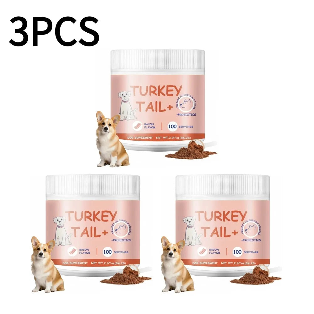 1/2/3PCS Bacon Taste Pet Mushroom Powder Natural High-Grade Dogs Daily