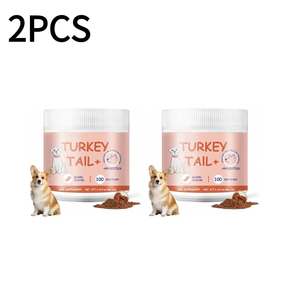 1/2/3PCS Bacon Taste Pet Mushroom Powder Natural High-Grade Dogs Daily