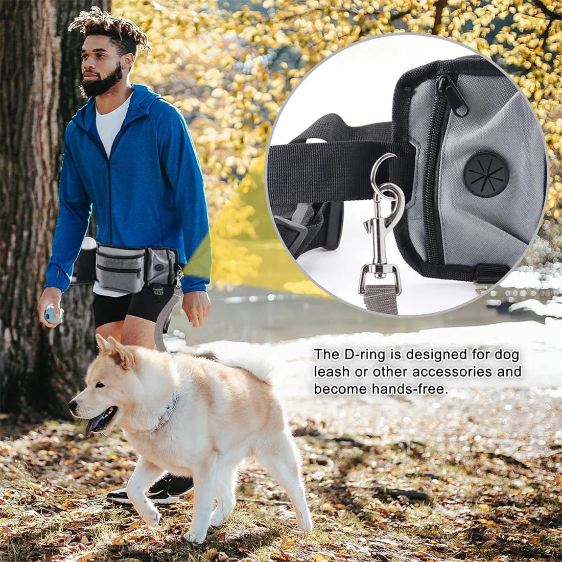 Dog Outdoor Training Waist Bag Multi-functional Dog Feeding Snack Bag