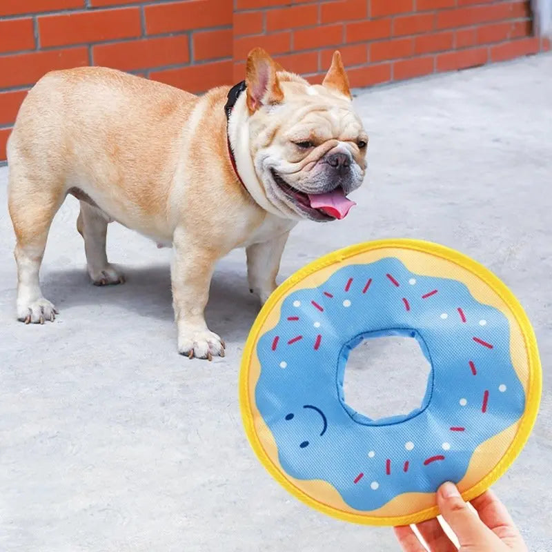 Dog donuts, noisy paper toys, outdoor interactive, squeaking sound dogs