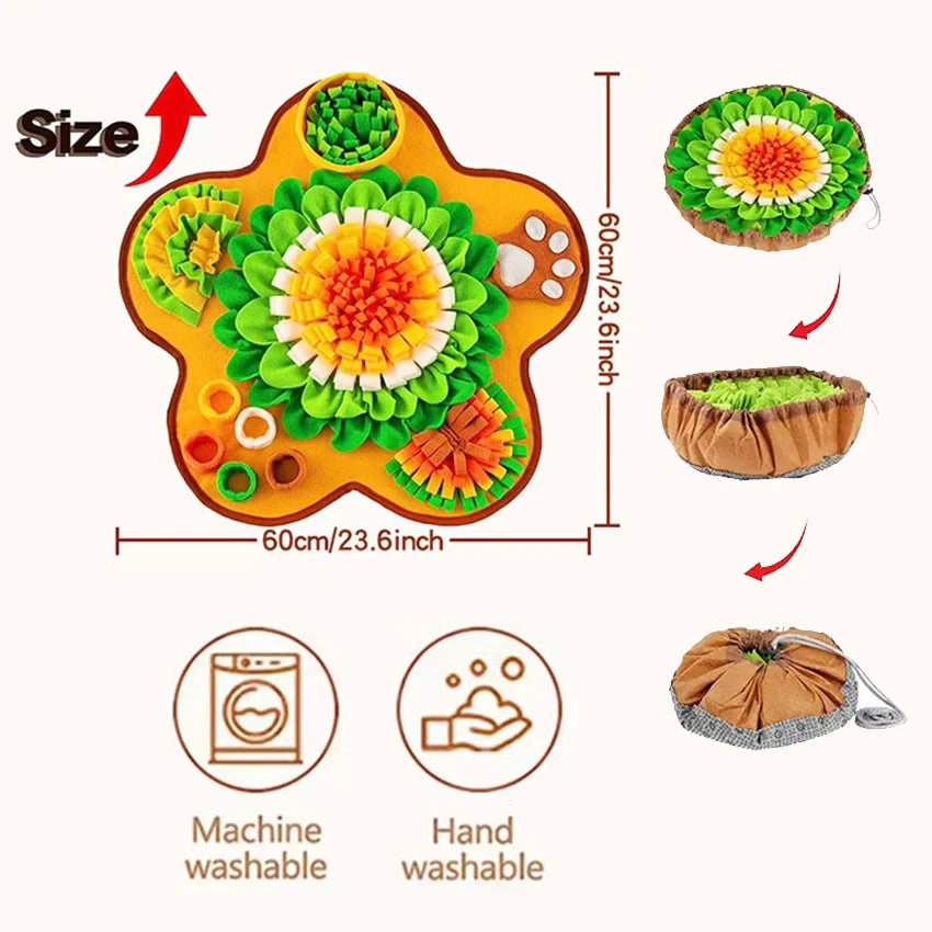 Pet Sniffing Mat Indoor Dog Walking Dog Cat Foraging Toy Dog Stress Relief Puzzle