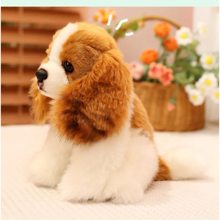 Cavalier King Charles Spaniel Dog Plush Toys Soft Stuffed Simulation Animal Pillow