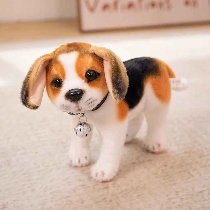 New Dalmatians Dog Plush Toy Cute Stuffed Realistic Beagle Spotted Puppy