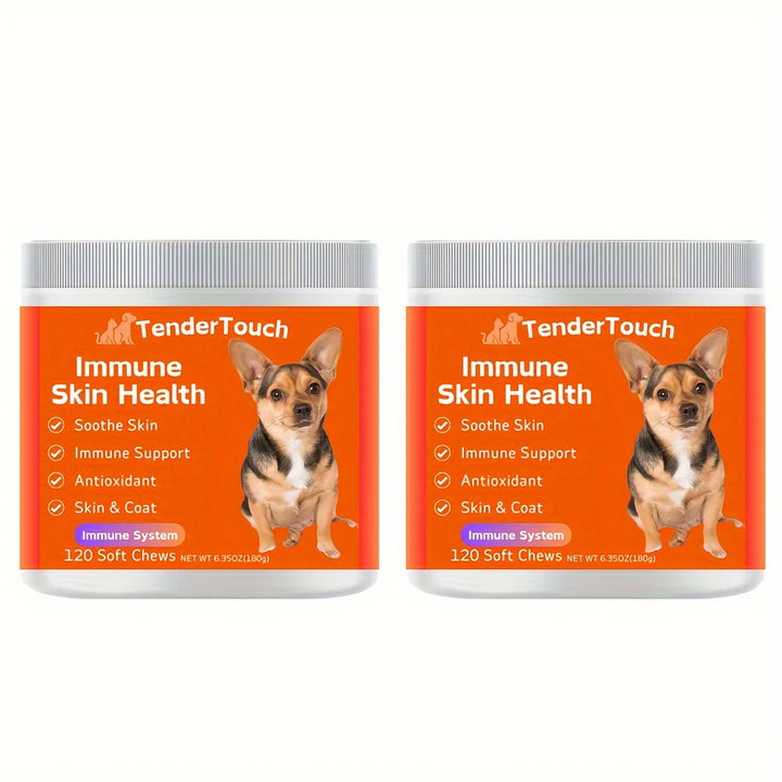 240 Chews - 2 Pack Tender Touch Allergy & Immune Supplement for Dogs
