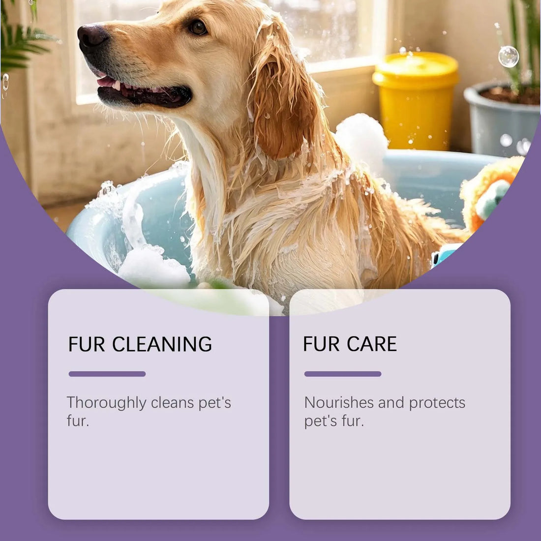 EelJoy 5-in-1 Pet Shampoo Gentle Fur Cleaning And Care Maintains Smooth