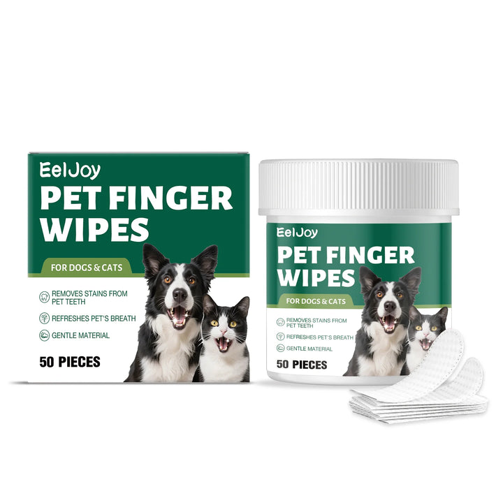 Pet Teeth Cleaning Wipes Cleans Food Residues in Teeth Gaps Eliminates Bad