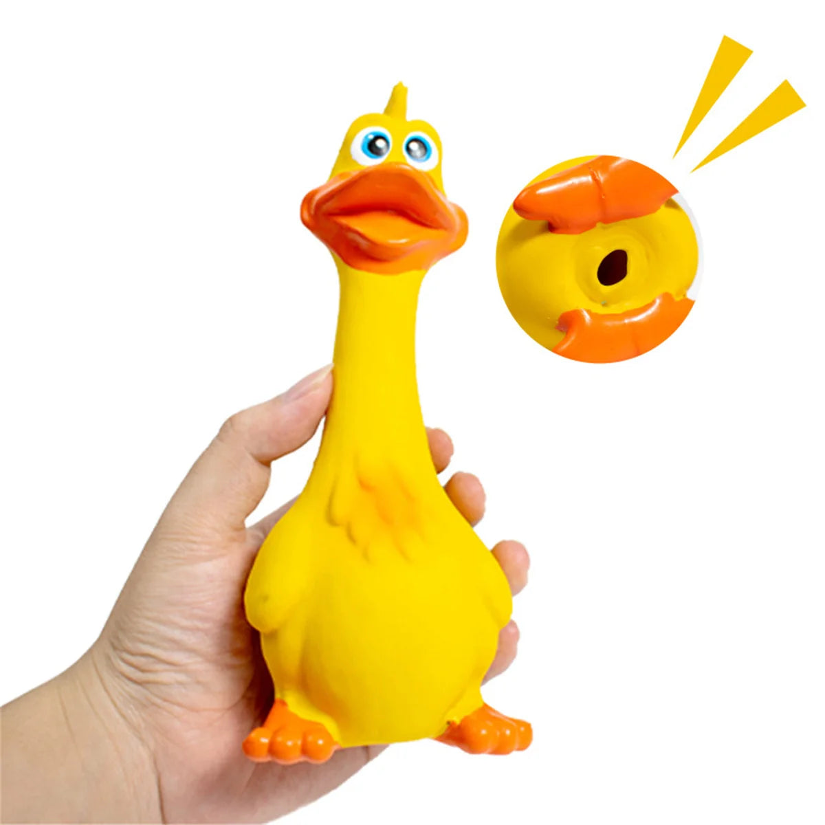 Rubber Chicken Squeaky Pet Dog Toys for Small,Medium or Large Pet Breeds