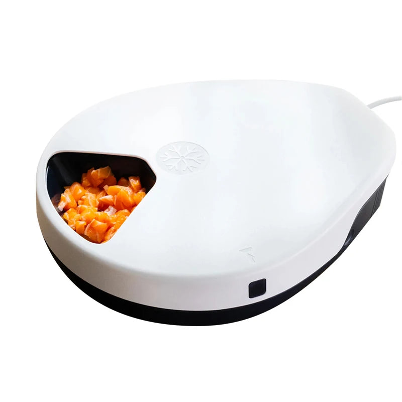 Voford Automatic Pet Feeder Wet Food with Cooling 5 Meal Timer Dispener