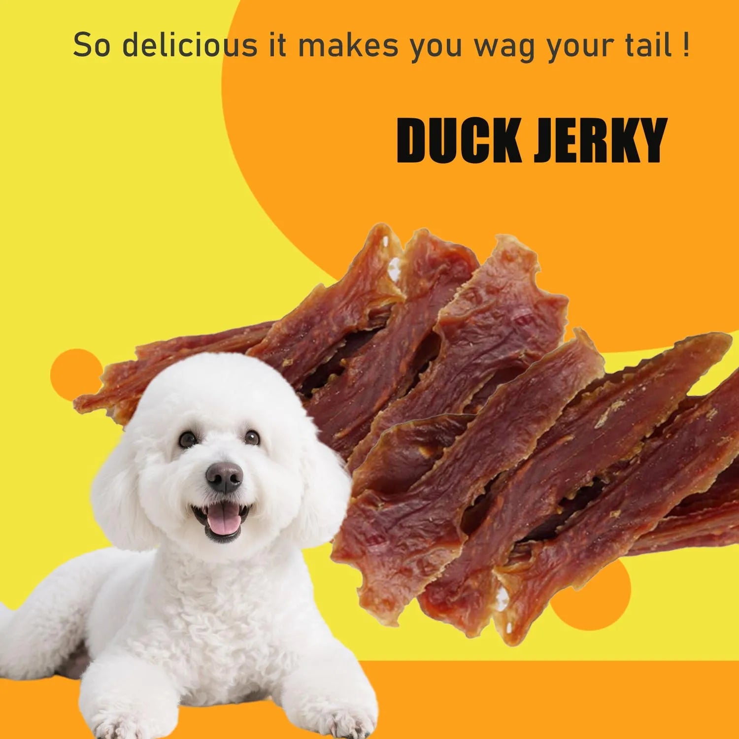 PET FOOD DUCK DRY MEAT Dog Treats  Grinding Teeth Snacks