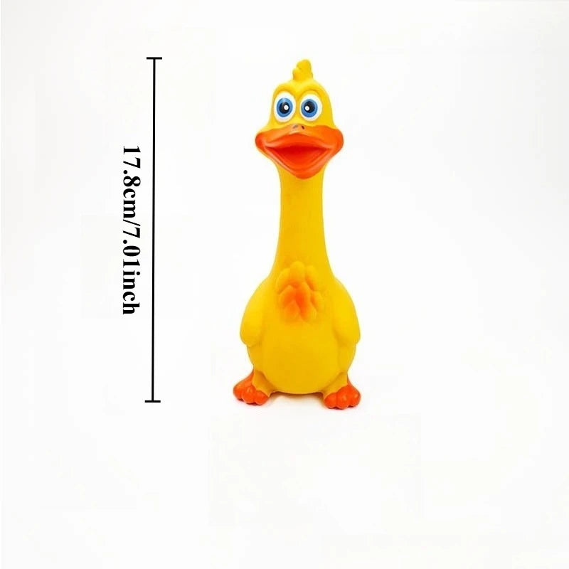 Rubber Chicken Squeaky Pet Dog Toys for Small,Medium or Large Pet Breeds