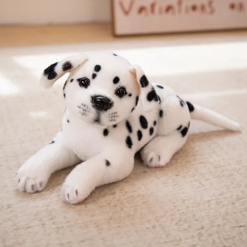 New Dalmatians Dog Plush Toy Cute Stuffed Realistic Beagle Spotted Puppy