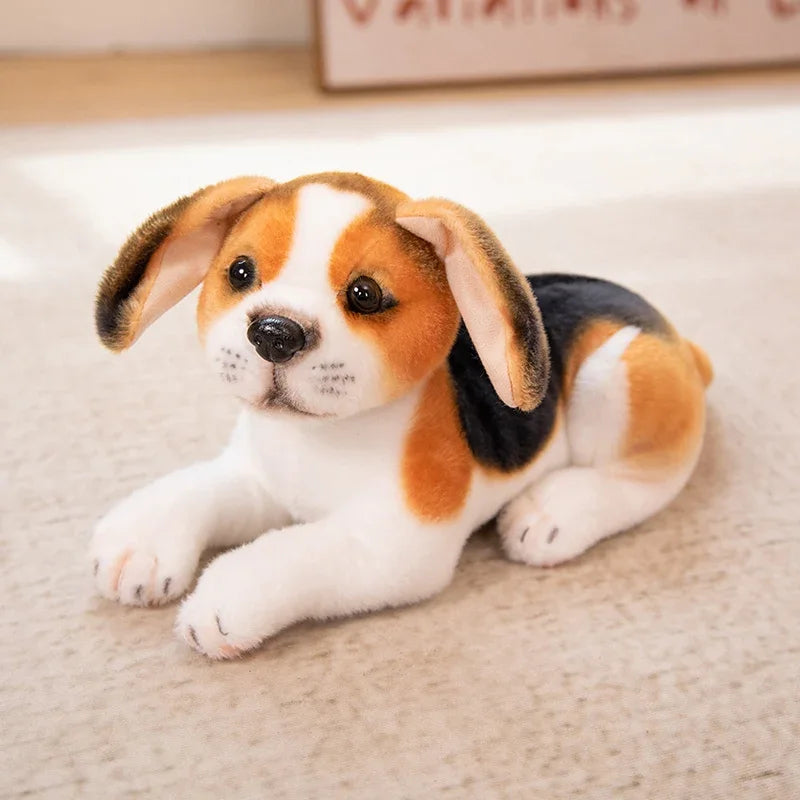 New Dalmatians Dog Plush Toy Cute Stuffed Realistic Beagle Spotted Puppy