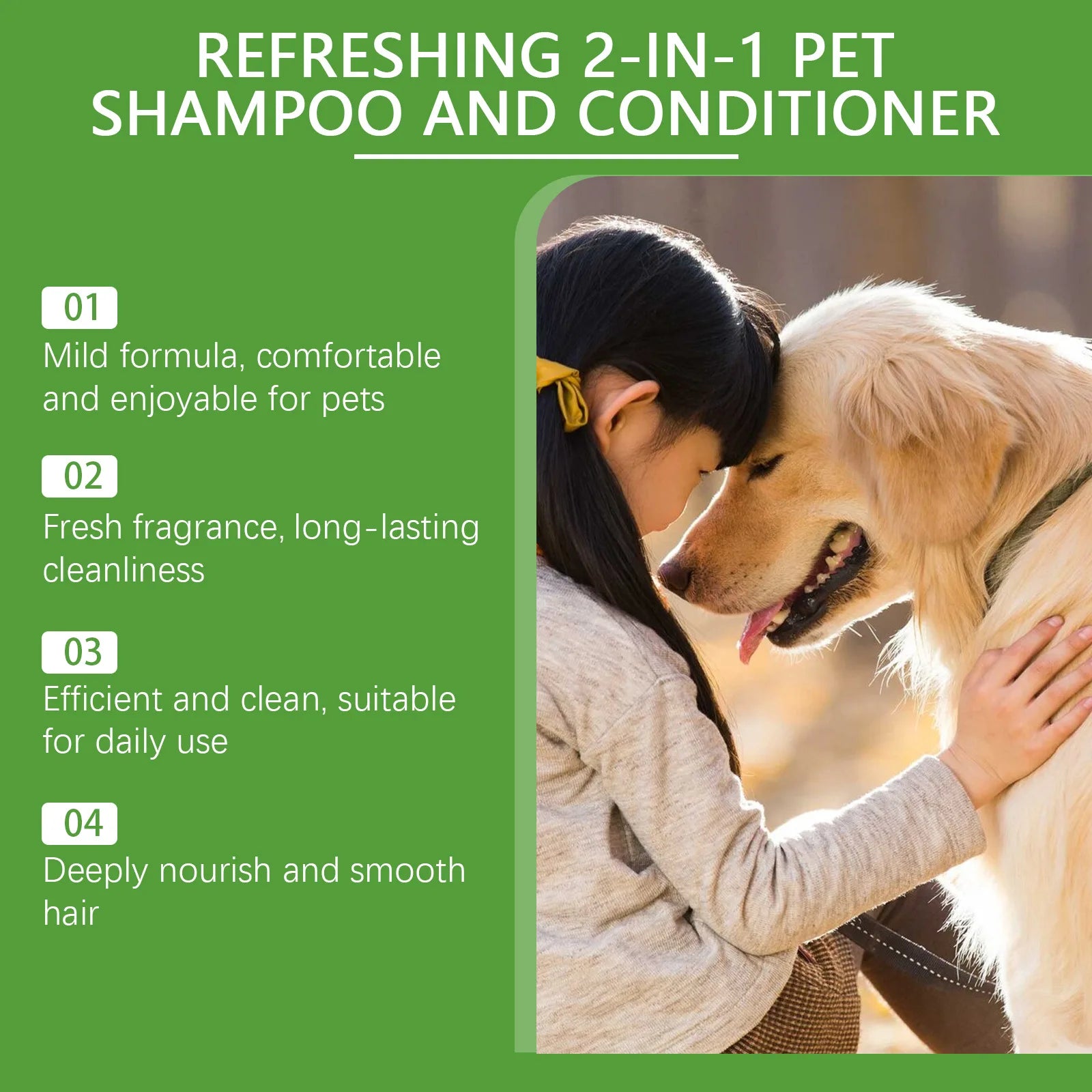 Refreshing 2-In-1 Pet Shampoo And Conditioner Itch Skin Moisturizing Dirt Gel