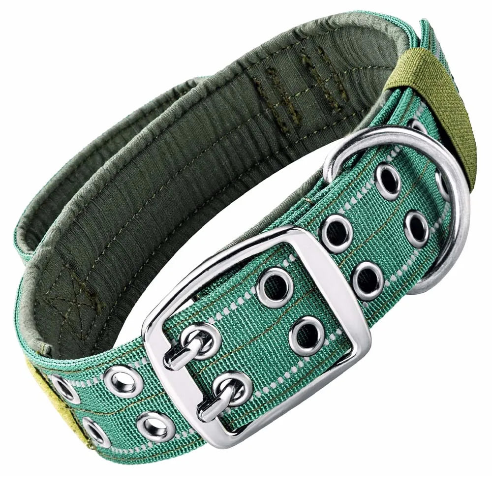 Heavy Duty Double Buckle Design Tactical Dog Collar - Military Grade Dog Collar