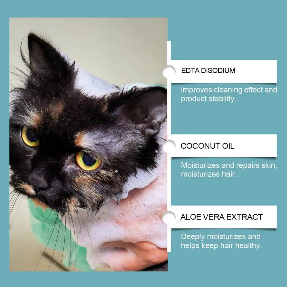 Waterless No Rinse Dry Shampoo For Cat Dog Animal Grooming Pet Cleaning