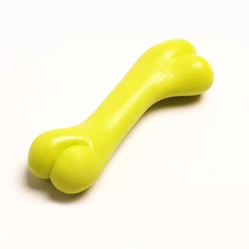 Pet Dog Puppy Cat Rubber Dental Teeth Chew Bone Play Training Fetch Fun Toys