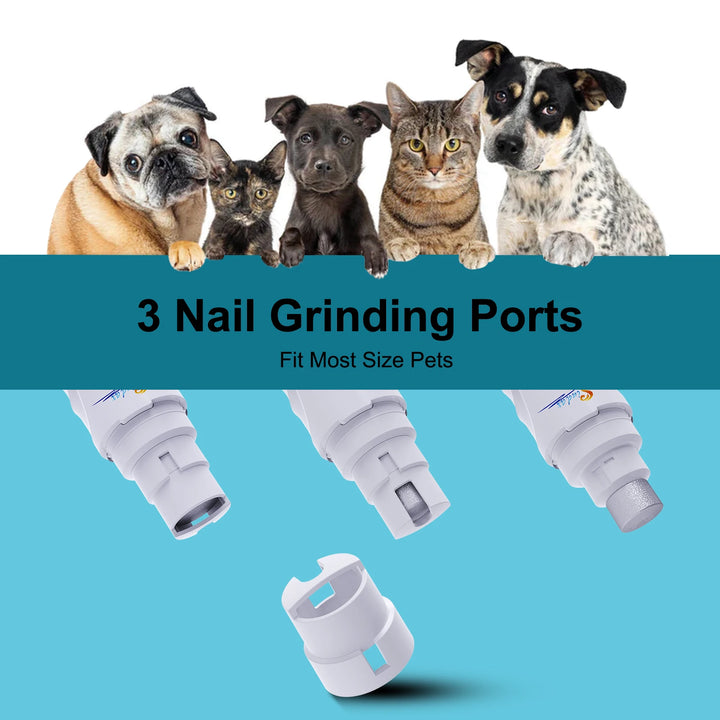 Dog Nail Grinder USB Rechargeable Electric Pet Paws Clipper Trimmer Dog