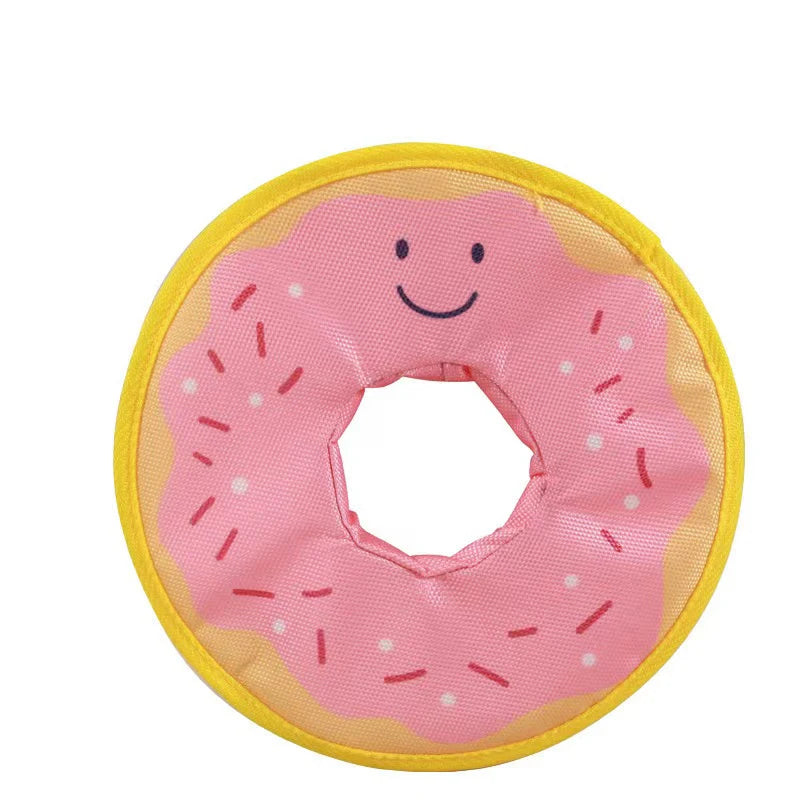 Dog donuts, noisy paper toys, outdoor interactive, squeaking sound dogs