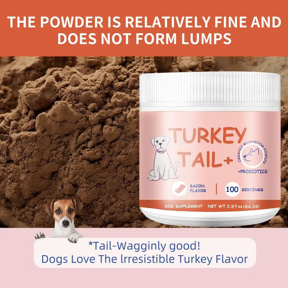 1/2/3PCS Bacon Flavored Pet Mushroom Powder Premium Healthy Supplement